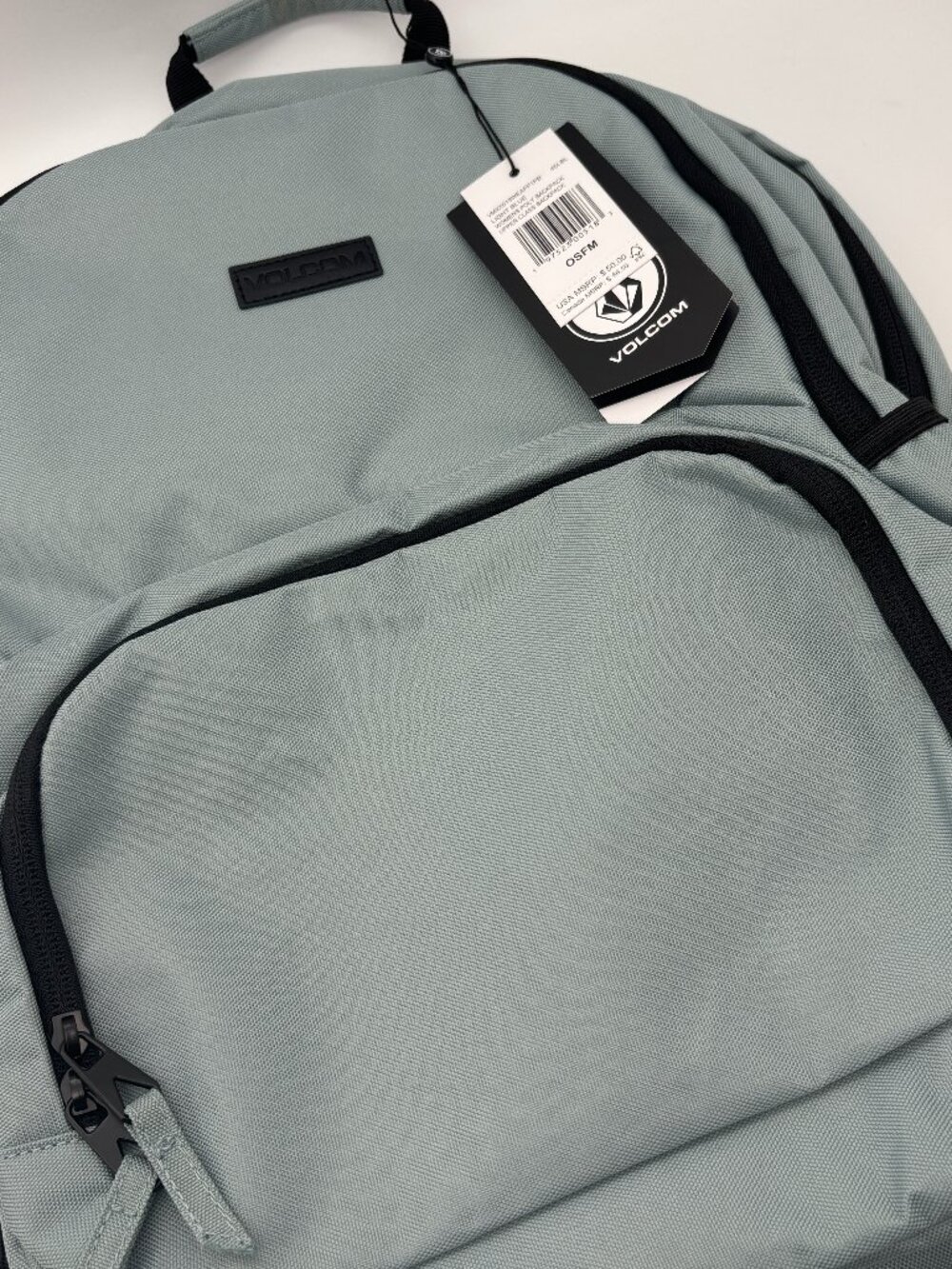 Volcom Women's Blue Upper Class Backpack, for School Gym Work Sports Travel NWT